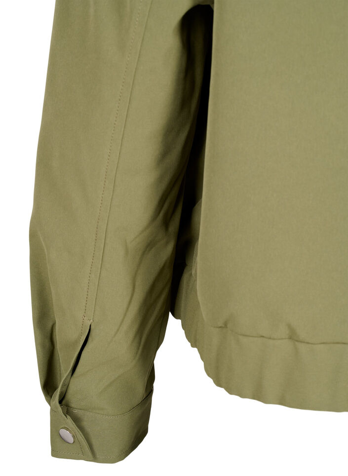 Bomberjack met kraag en zakken, Deep Lichen Green, Packshot