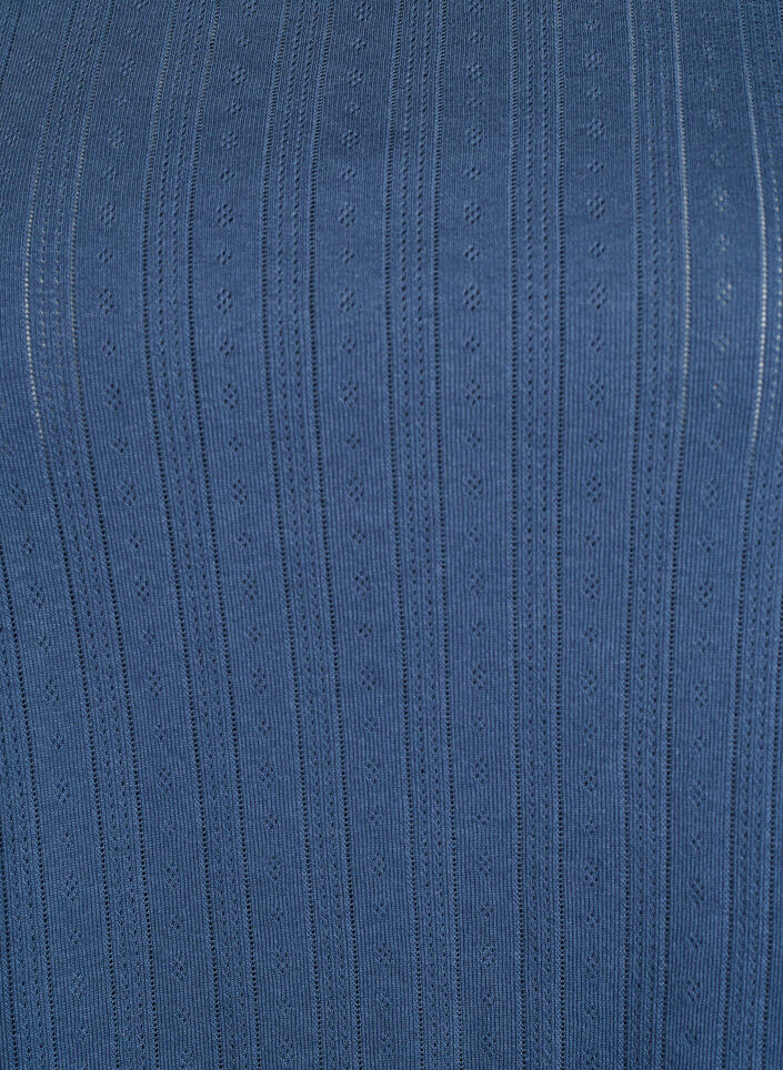 Organisch katoenen pyjamashirt met kapmouwen, Blauw, Packshot image number 2