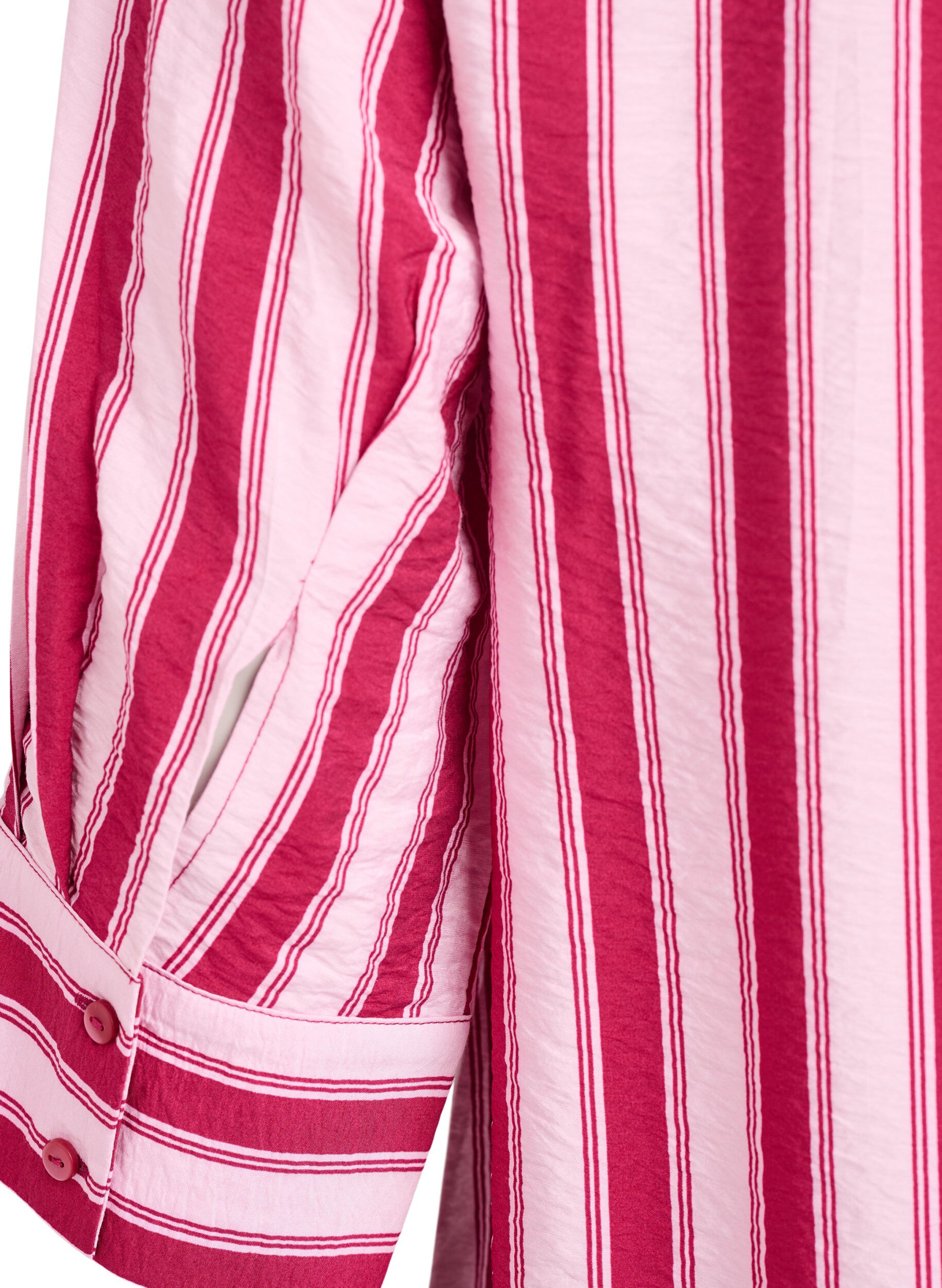 ZizziKorte jurk met kraag en borstzak, Roze, Packshot image number 3