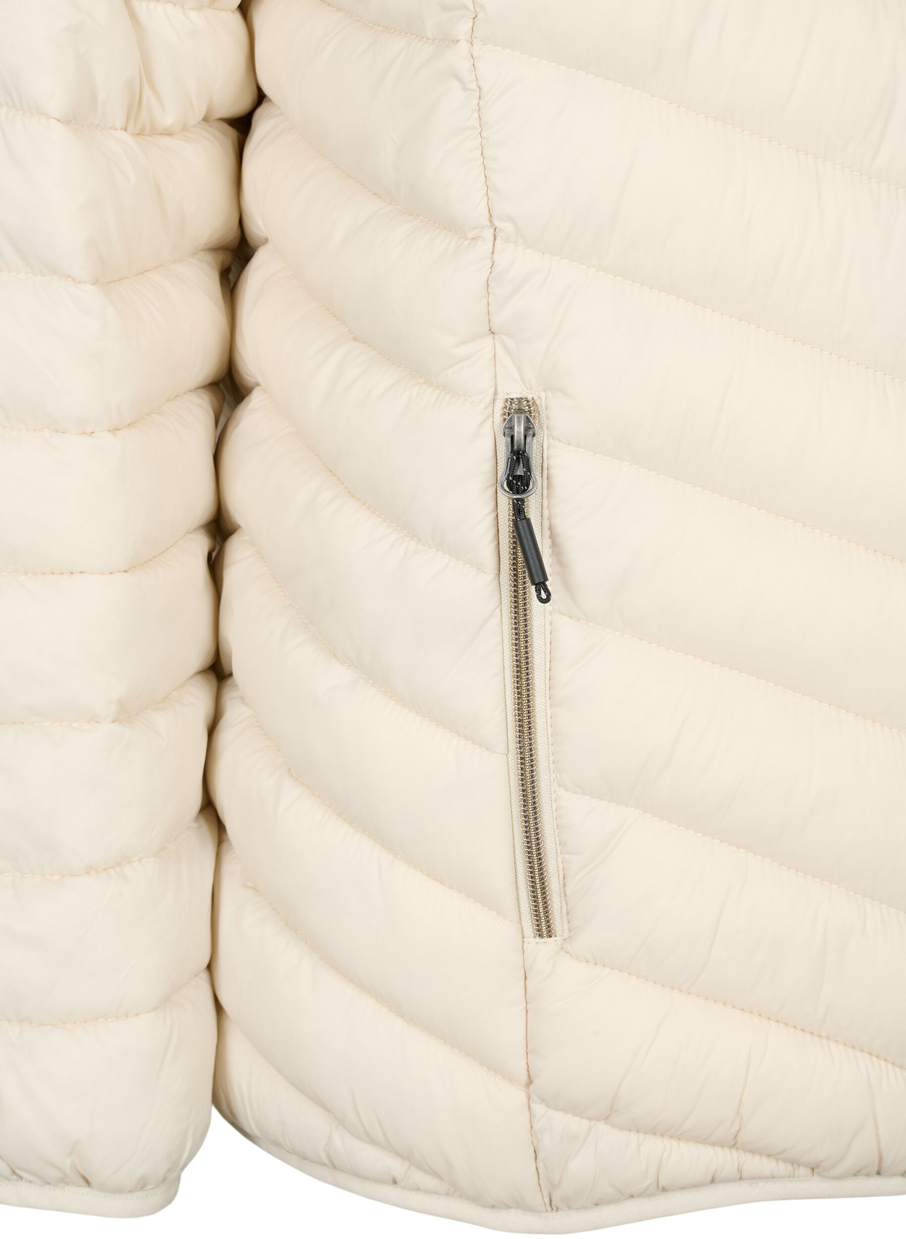 ZizziLichtgewicht jas met capuchon, Beige, Packshot image number 3