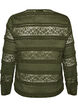 Kanten blouse met lange mouwen, Groen, Packshot image number 1