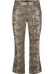 High-waist Gemma jeans met slangenprint, Bruin, Packshot image number 0