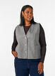 Mesh blouse met lange mouwen, Zwart, Model image number 0