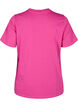 T-shirt in biologisch katoen met een ronde hals, Raspberry Rose, Packshot image number 1
