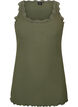 Top met kant, Groen, Packshot image number 0