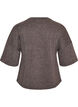 A-lijn jersey blouse met mouwen tot de elleboog, Grijs, Packshot image number 1