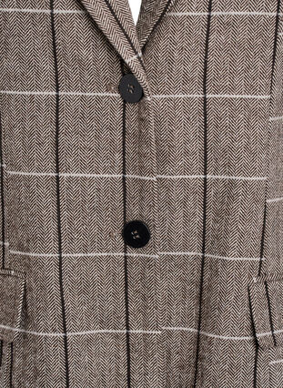 ZizziKlassieke geruite blazer, Grey Check, Packshot image number 2