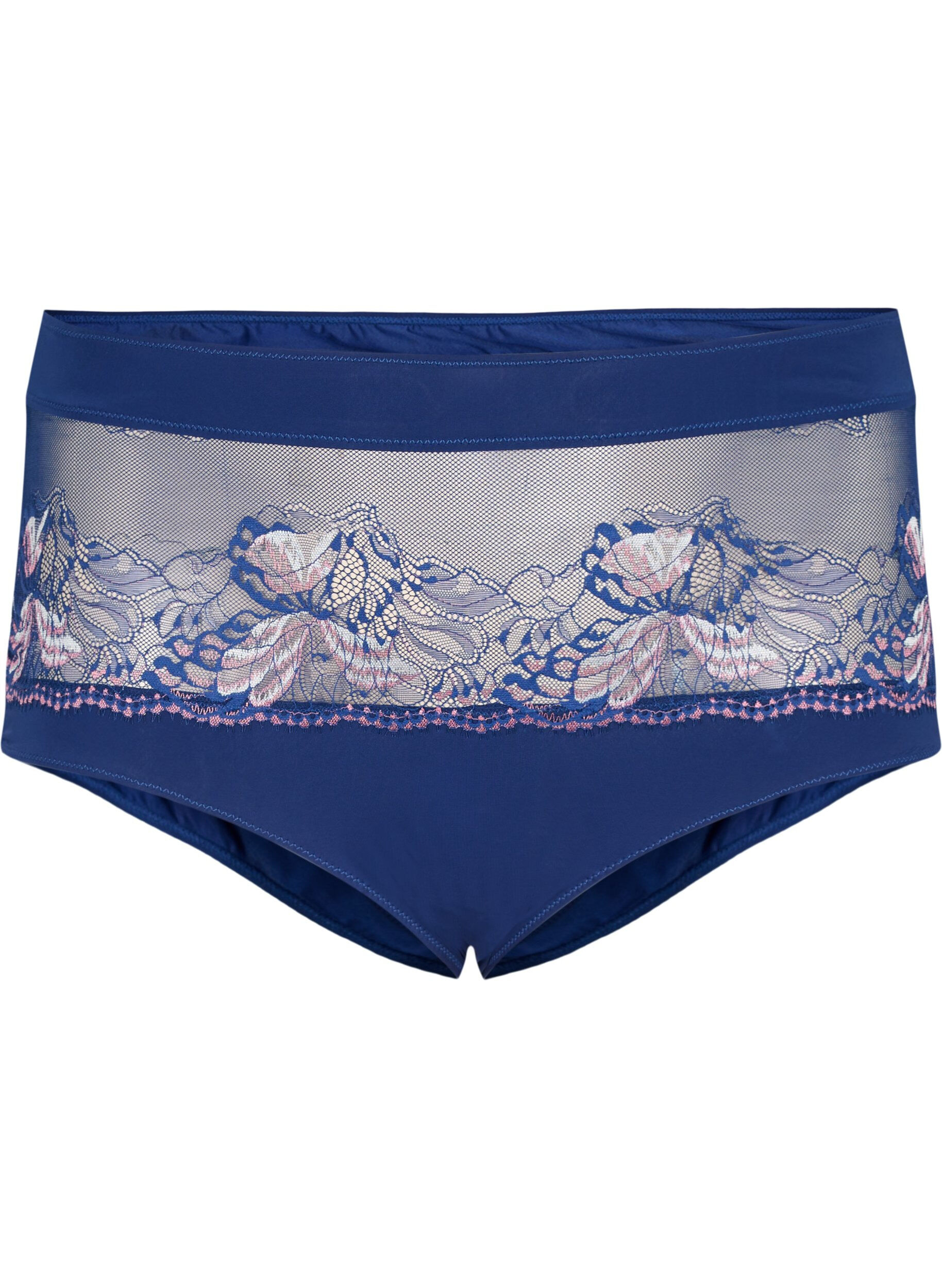 Hipsterbroekje met kant en normale taille