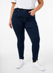 Super slim Amy jeans met hoge taille, Unwashed, Model image number 2