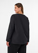 Blouse met broderie anglaise, Zwart, Model image number 2