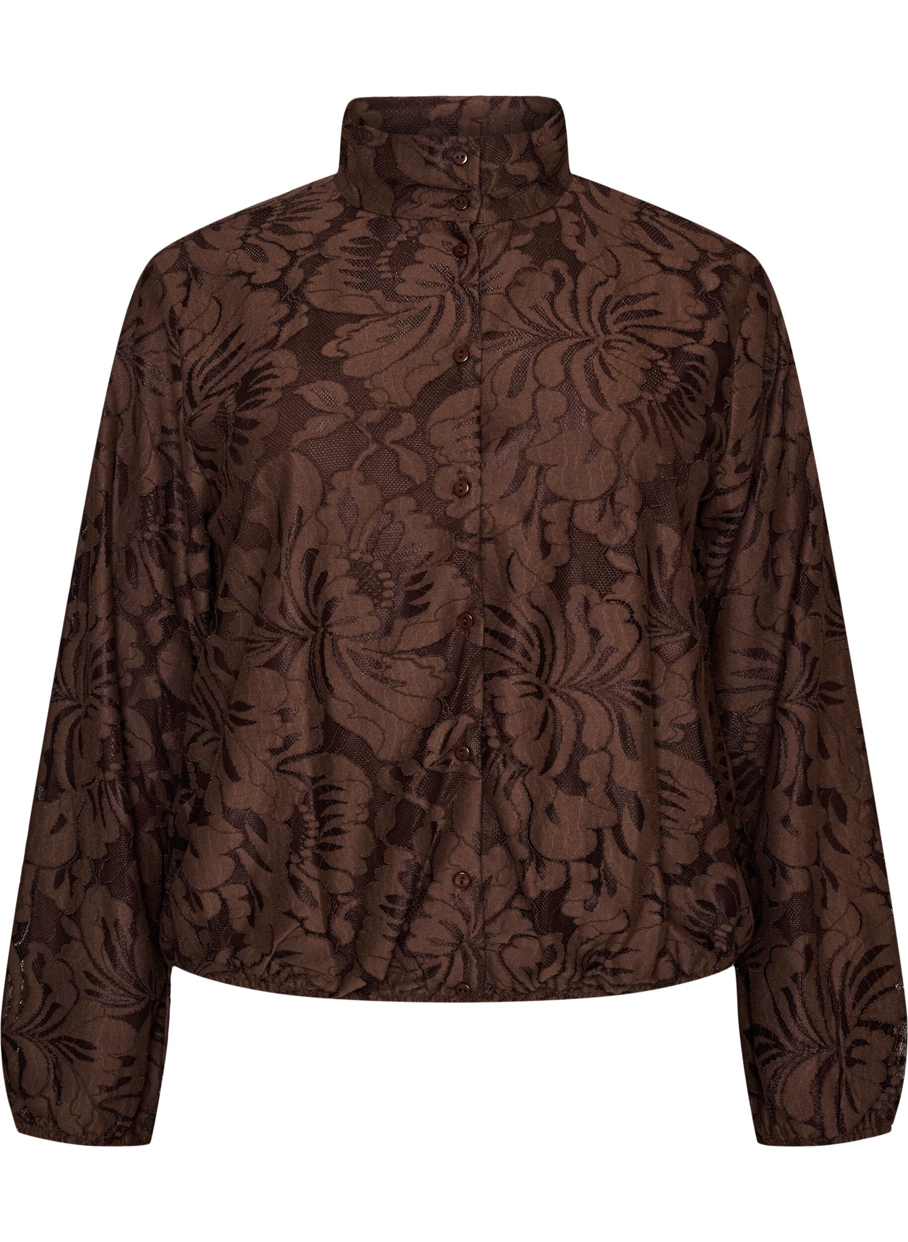 Bomberjack met jacquard bloemenpatroon