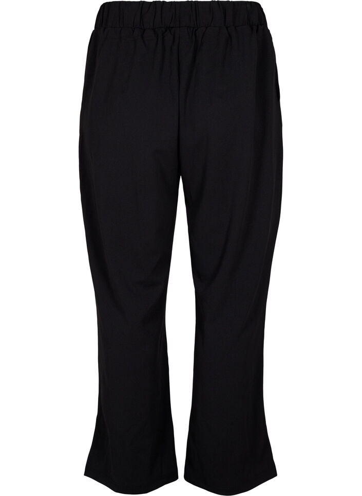 Losse broek met zakken, Zwart, Packshot image number 1