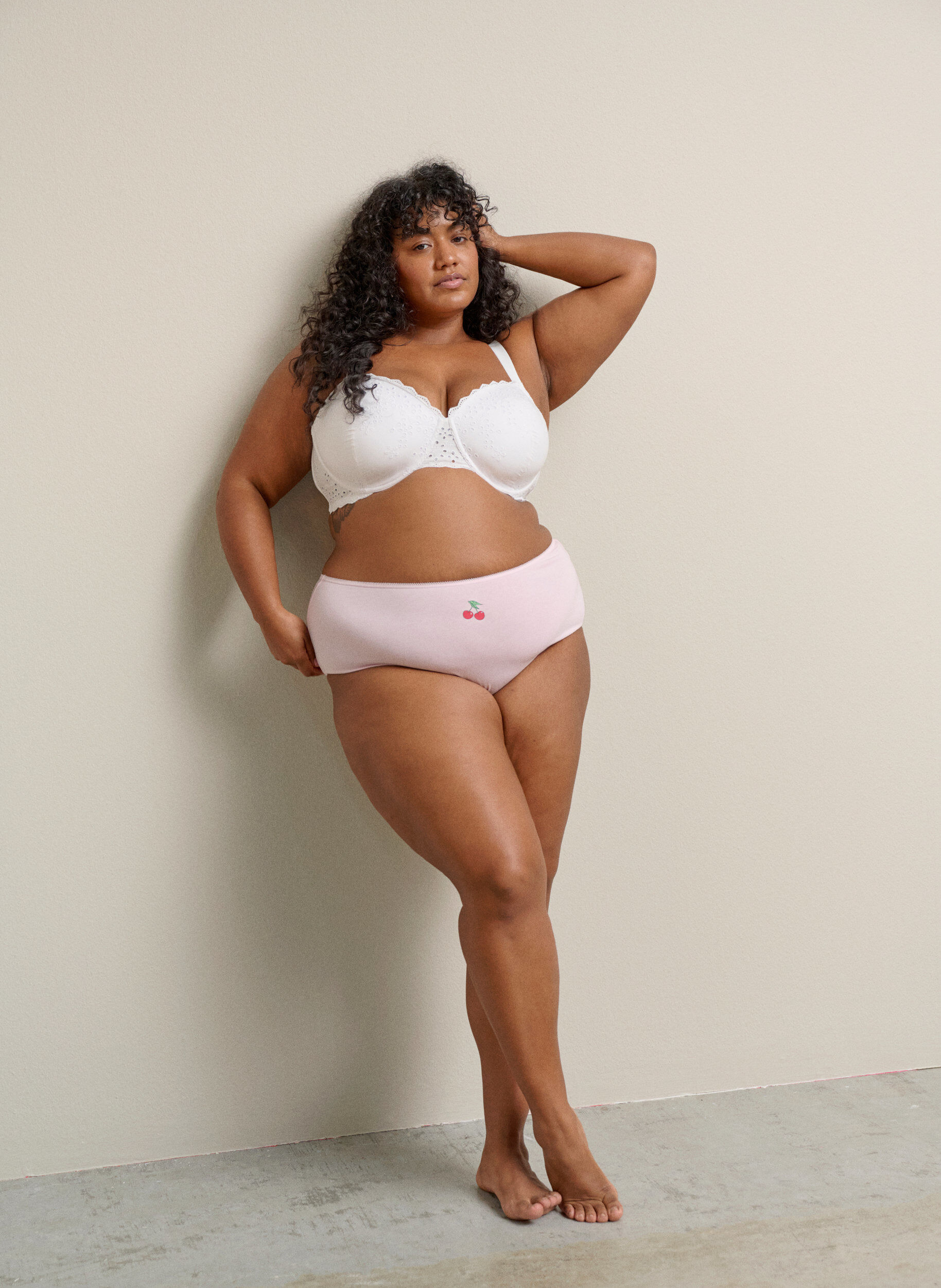 Zizzi7-pack hipsterslip met normale taille, Rood, Image image number 0