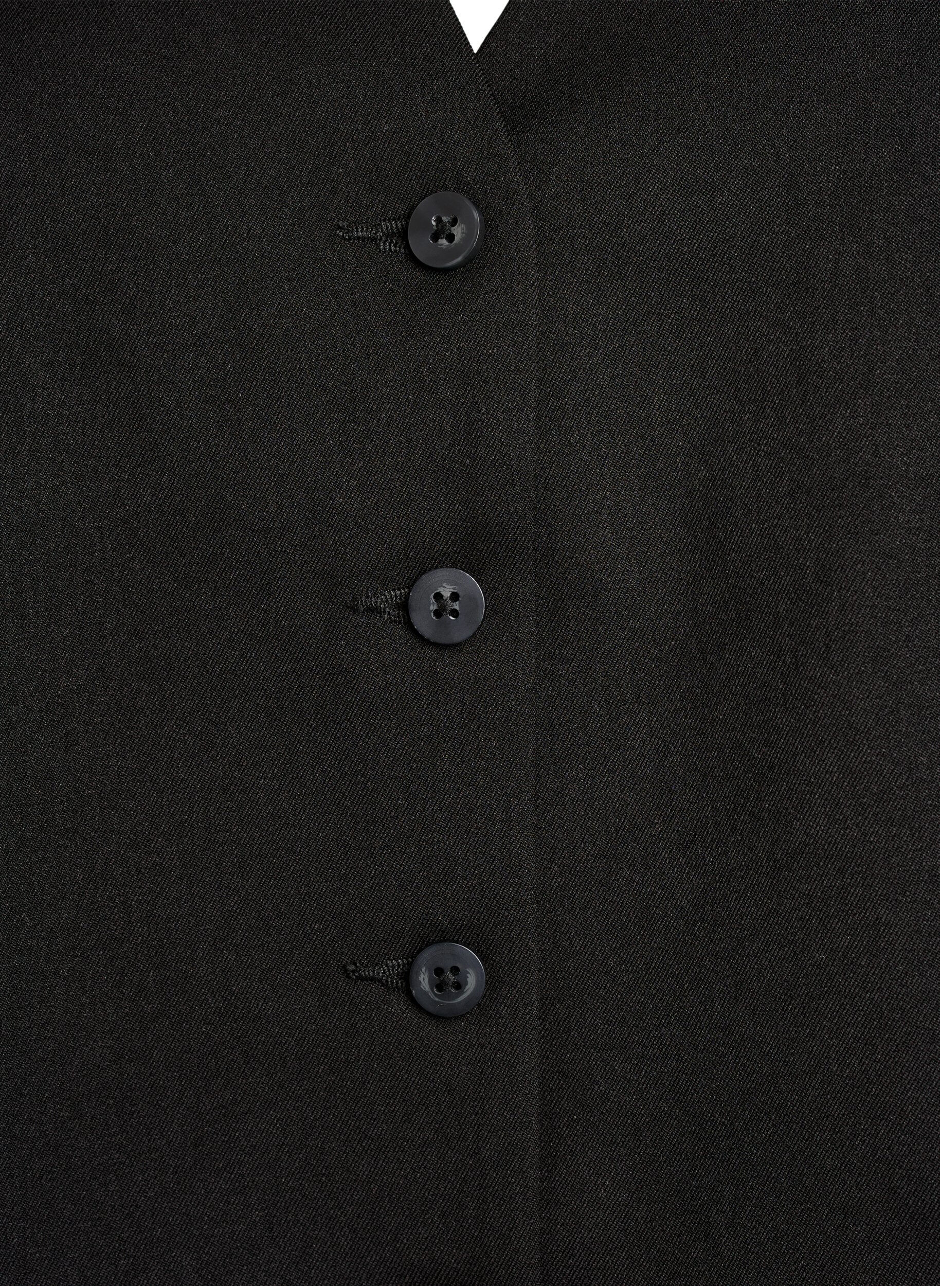 ZizziGilet met knoopsluiting, Zwart, Packshot image number 2