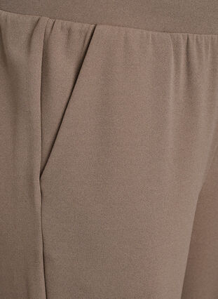 ZizziFLASH - Hoog getailleerde kniebroek met losse pasvorm, Bruin, Packshot image number 2