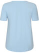 Basic t-shirt in effen kleur met katoen, Blauw, Packshot image number 1