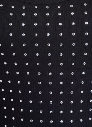 ZizziTanktop met studs, Black, Packshot image number 2