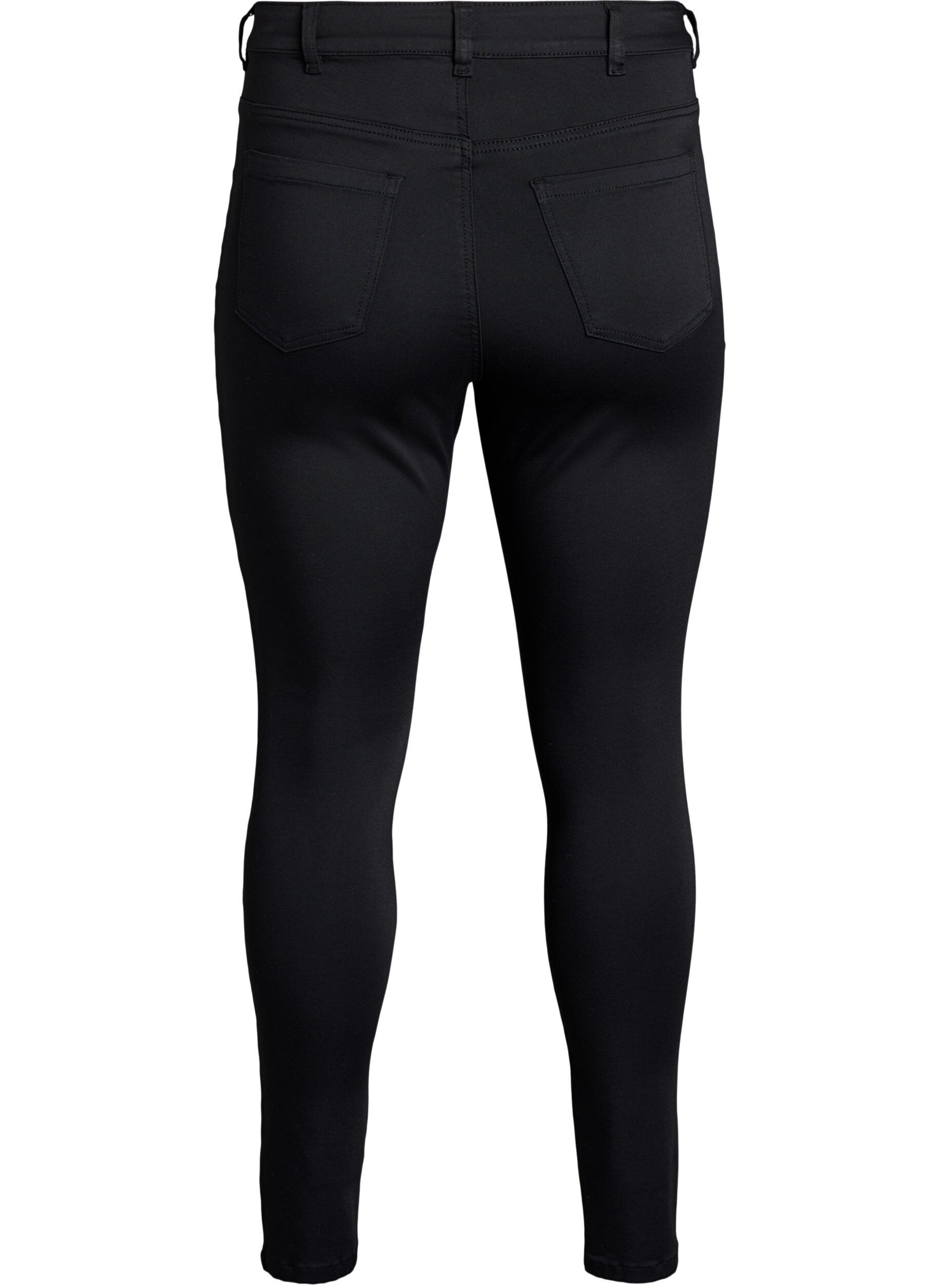 ZizziBlijf Black Amy high-waist jeans, Zwart, Packshot image number 1