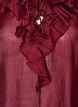 Viscose blouse met ruches en lange mouwen, Rood, Packshot image number 2