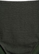 Bikinibroekje met textuur en hoge taille, Groen, Packshot image number 2