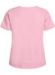 T-shirt en coton uni basique, Rose, Packshot image number 1