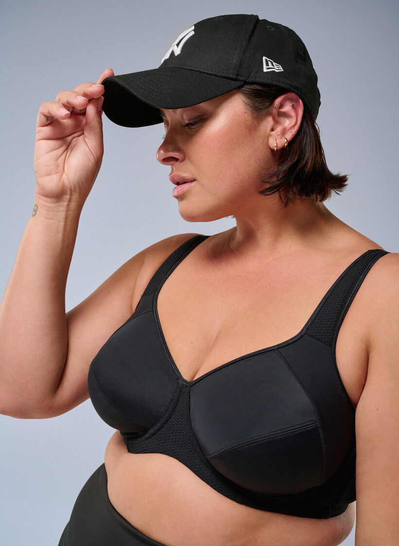 CORE, HIGH SUPPORT WIRE BRA - Sportbeha met beugel, Black, Image