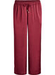 Satijnen-look broek met een high waist en wijde pijpen, Donker Bordeaux, Packshot image number 0