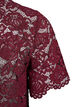 Kanten shirt blouse met parelknopen, Donker Bordeaux, Packshot image number 3