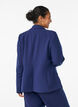Klassieke blazer met knoopsluiting en zakken, Blauw, Model image number 2