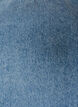 Denim blouse met korte mouwen en broderie anglaise, Blauw, Packshot image number 2