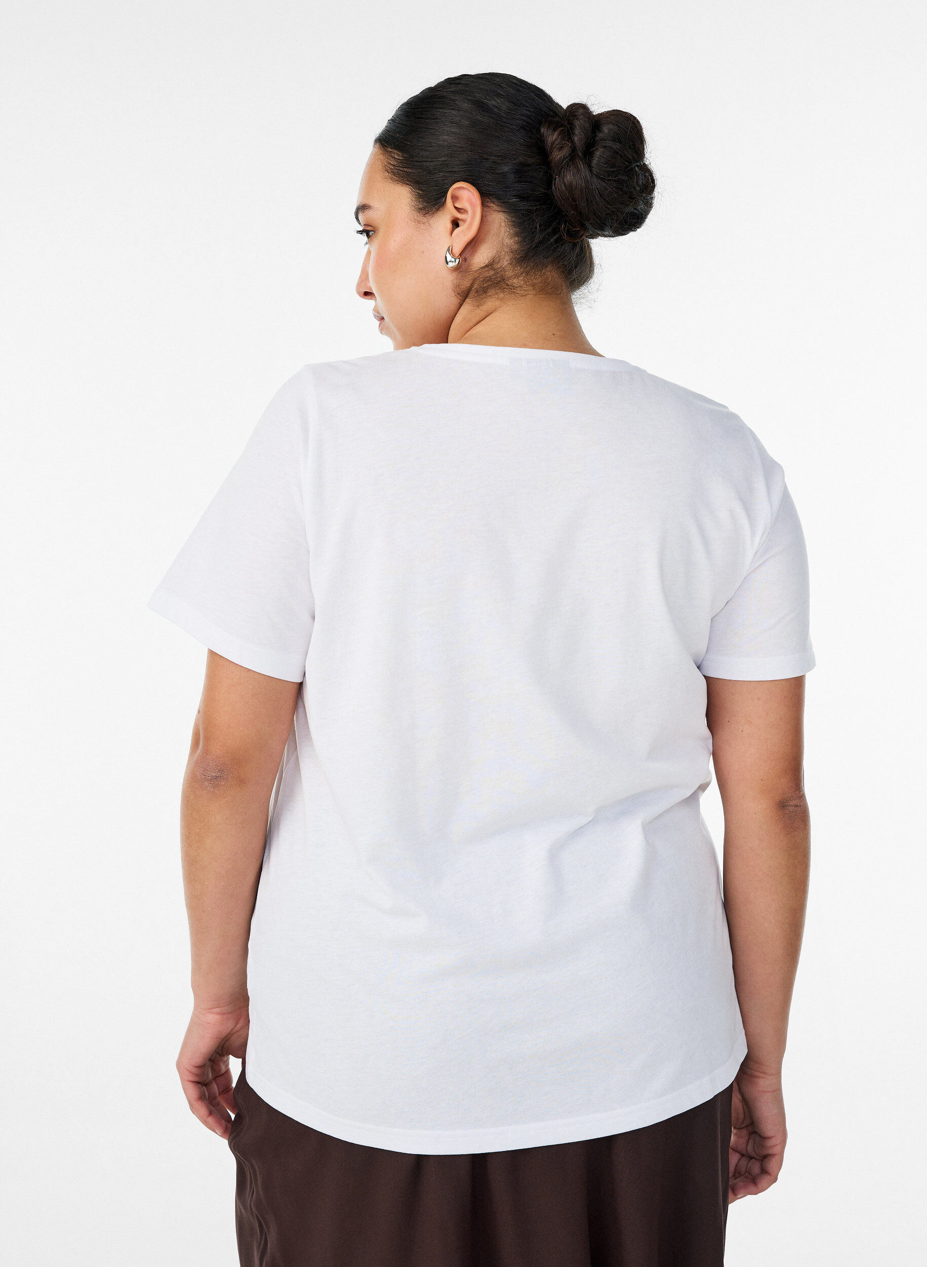 ZizziT-shirt met motief, Wit, Model image number 2