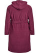 Ochtendjas met rits en capuchon, Donker Bordeaux, Packshot image number 1