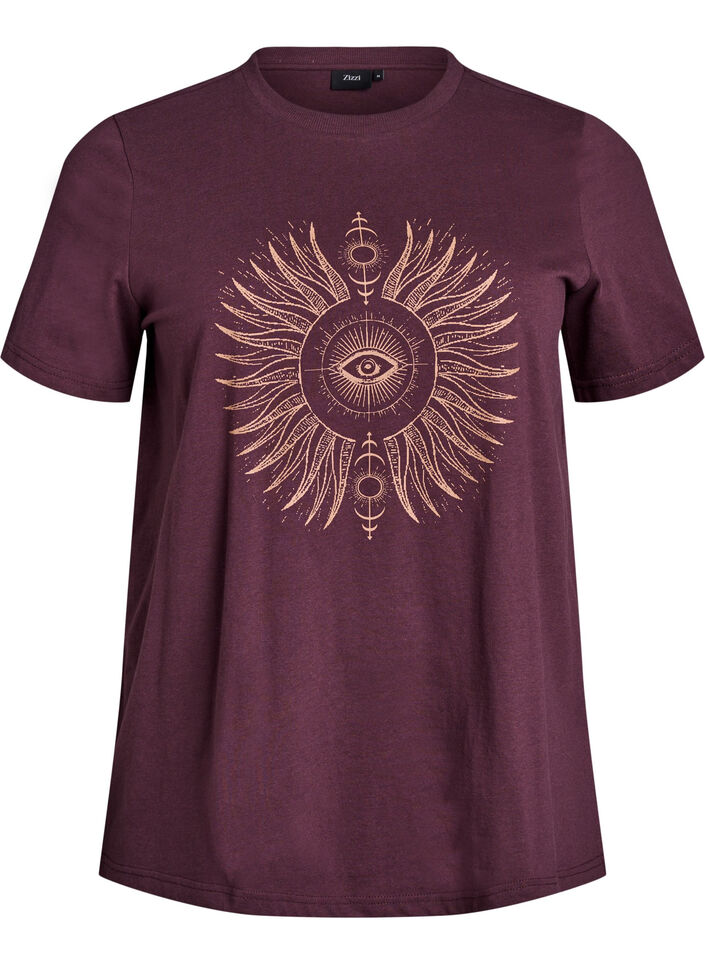 Katoenen T-shirt met print op de voorkant, Fudge w. EYE, Packshot