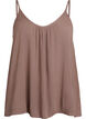 Strap top in viscose, Bruin, Packshot image number 0
