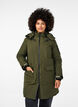 Praktische winterjas met capuchon en zakken, Groen, Model image number 0