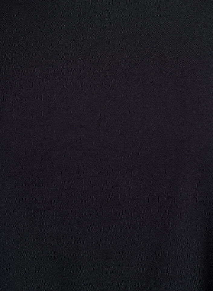 FLASH - Geweven blouse met korte mouwen en ronde hals, Zwart, Packshot image number 2