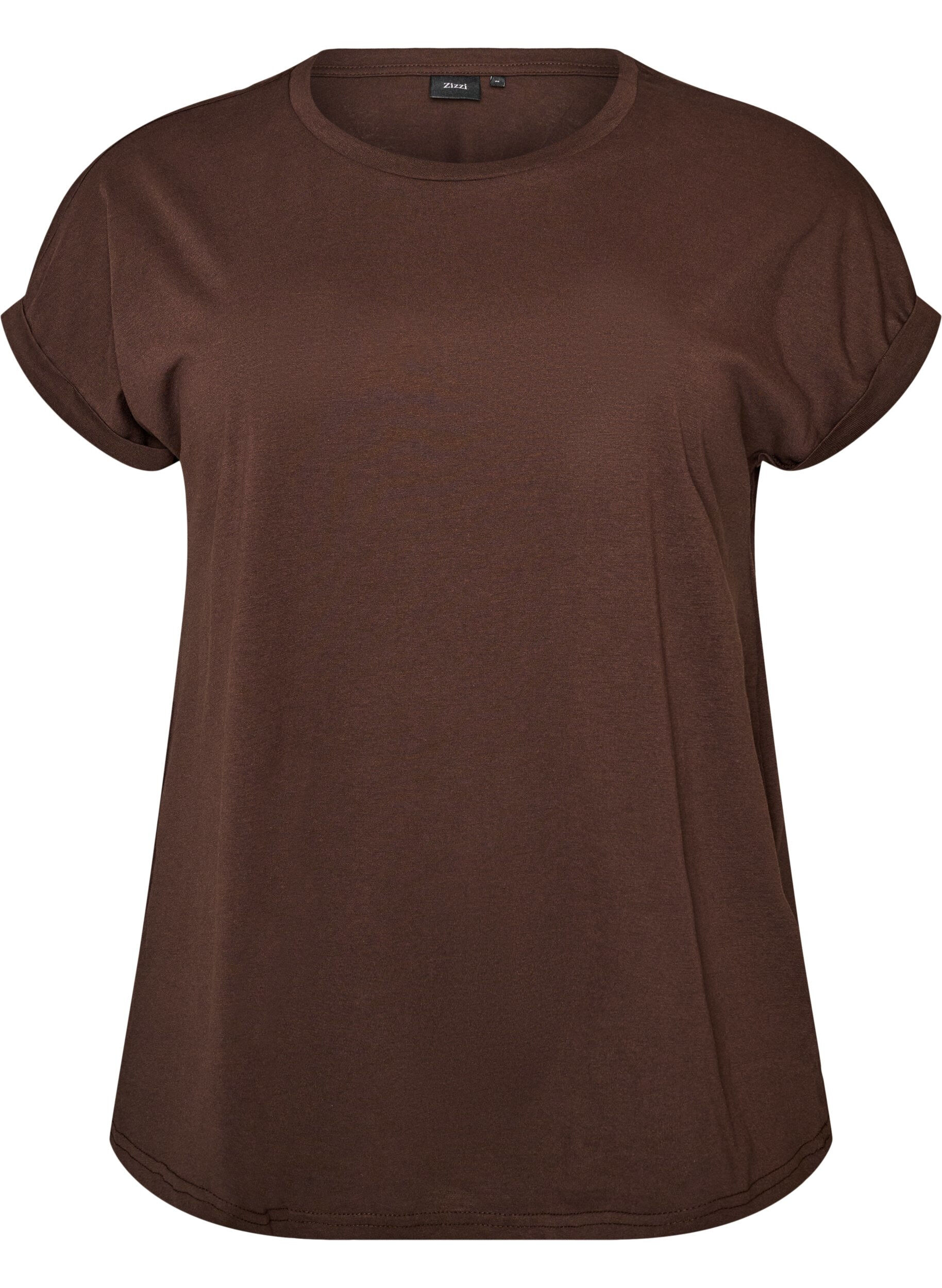 T-shirt met korte mouwen van katoenmix