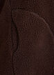 Teddy fleece gilet met ritssluiting en zakken, Bruin, Packshot image number 3