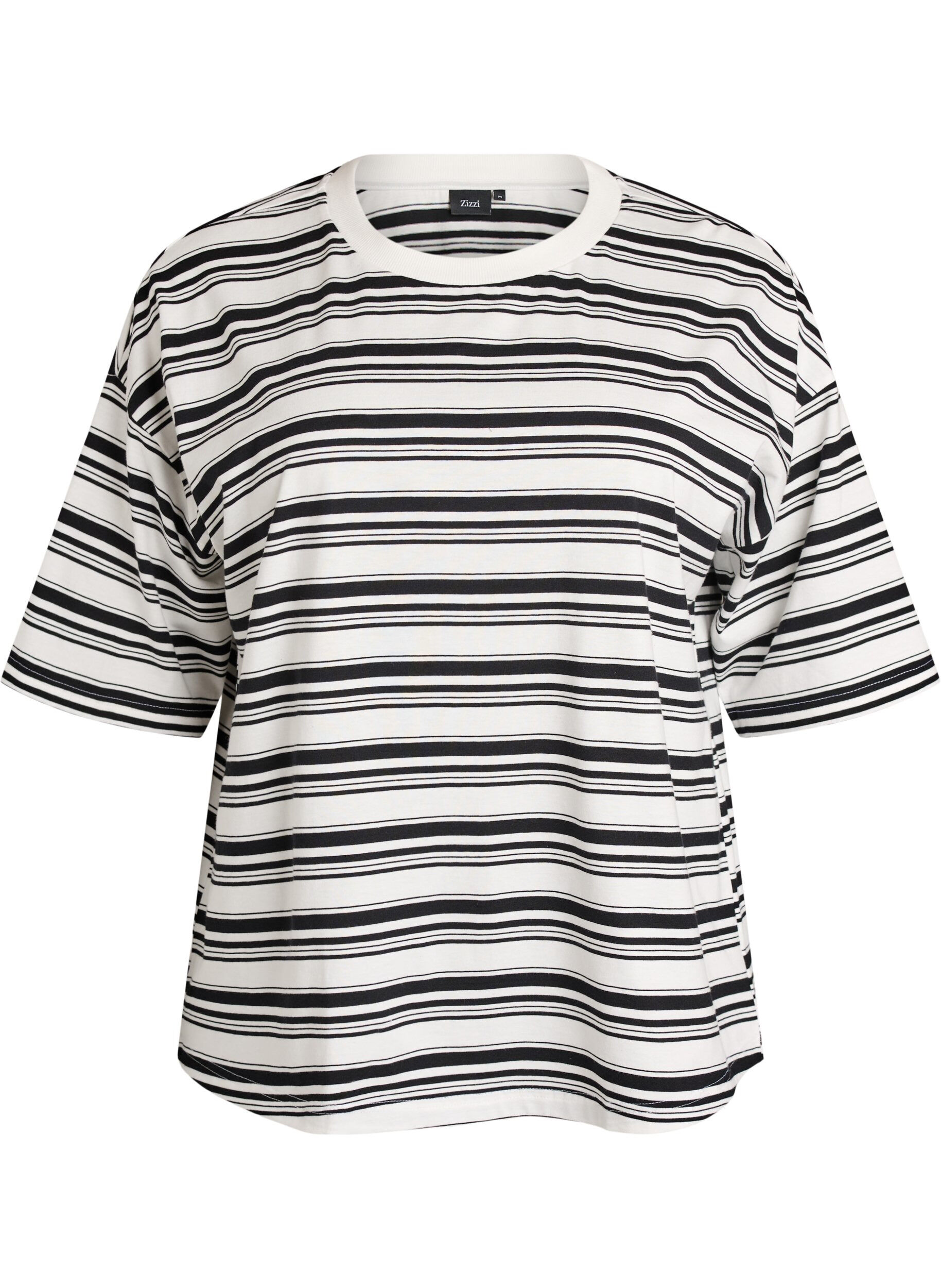 Boxy T-shirt met gestreept patroon