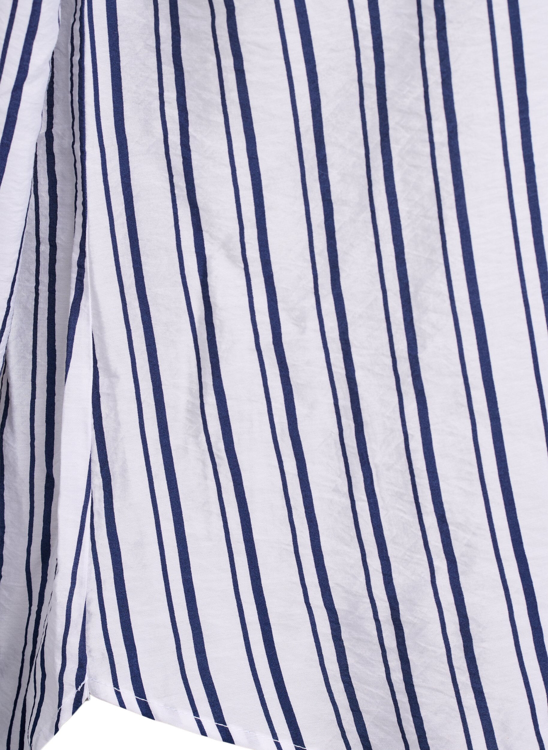 ZizziFLASH - Gestreepte blouse met V-hals, Wit, Packshot image number 3