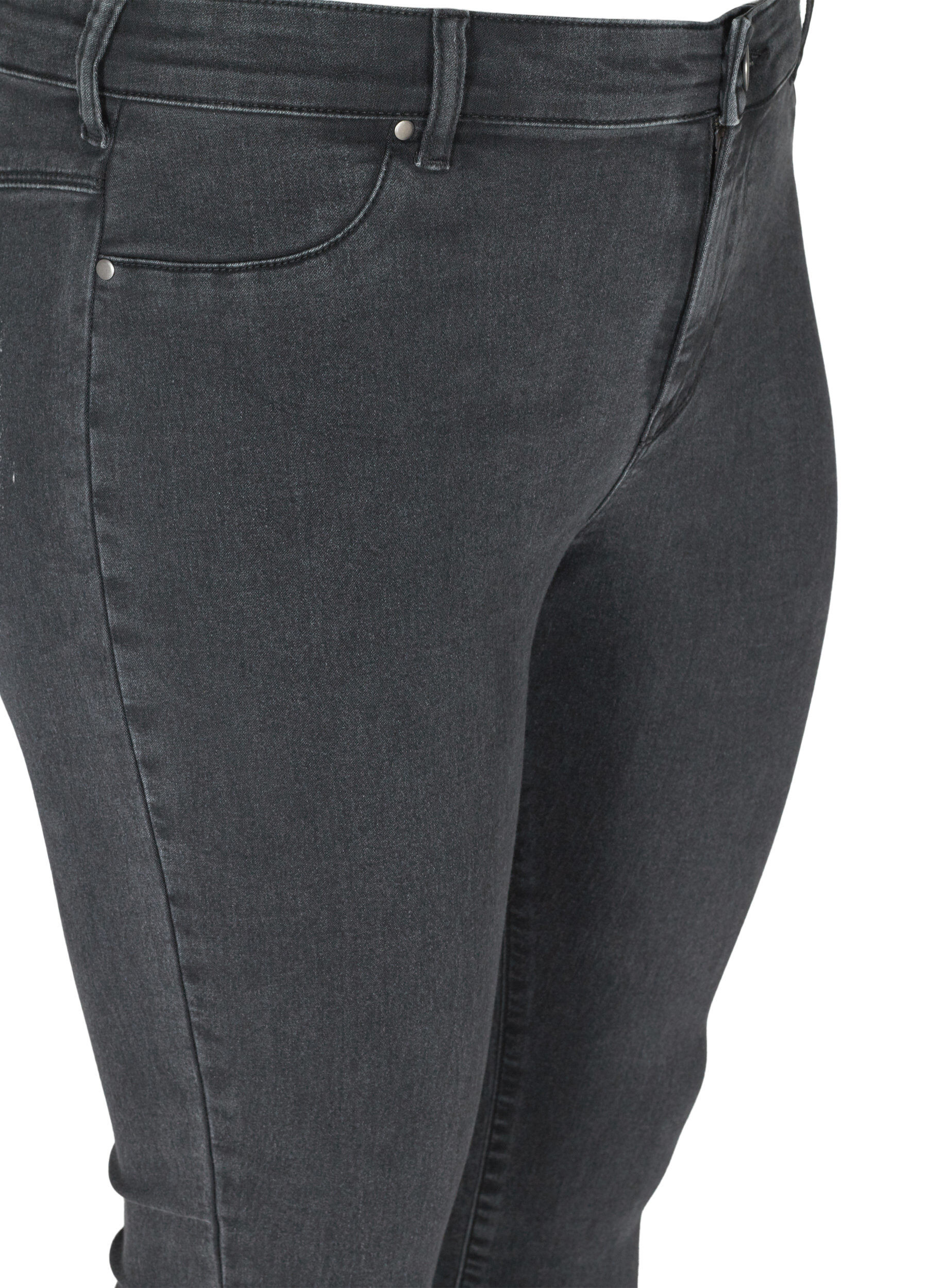ZizziJeggings van katoenmix, Grey Denim, Packshot image number 3