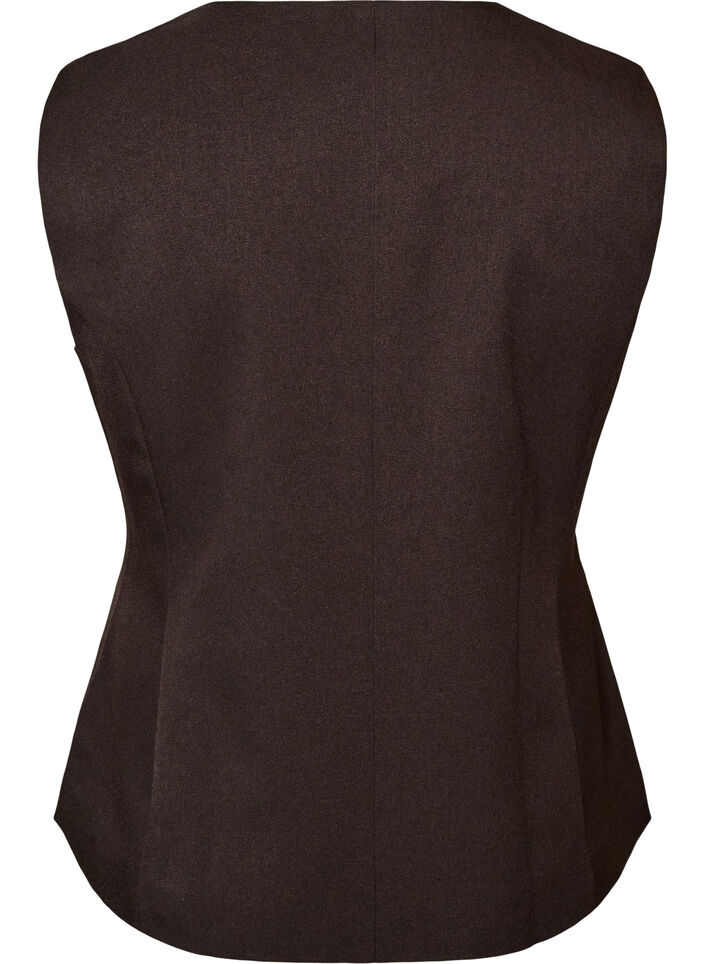 Gilet met knoopsluiting, Bruin, Packshot image number 1