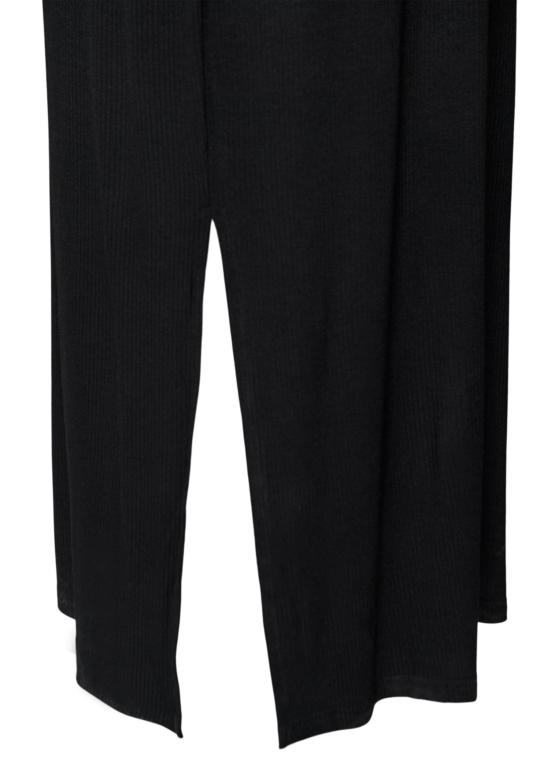 Zizzi Robe c&ocirc;tel&eacute;e sans manches en viscose, Noir, Packshot image number 3