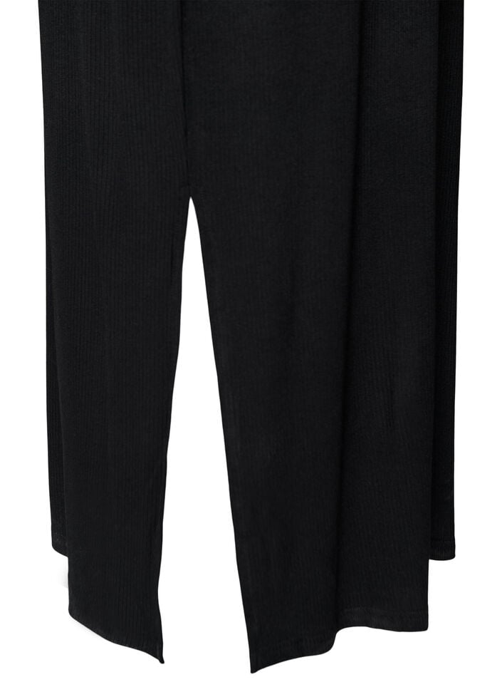 Robe c&ocirc;tel&eacute;e sans manches en viscose, Noir, Packshot image number 3