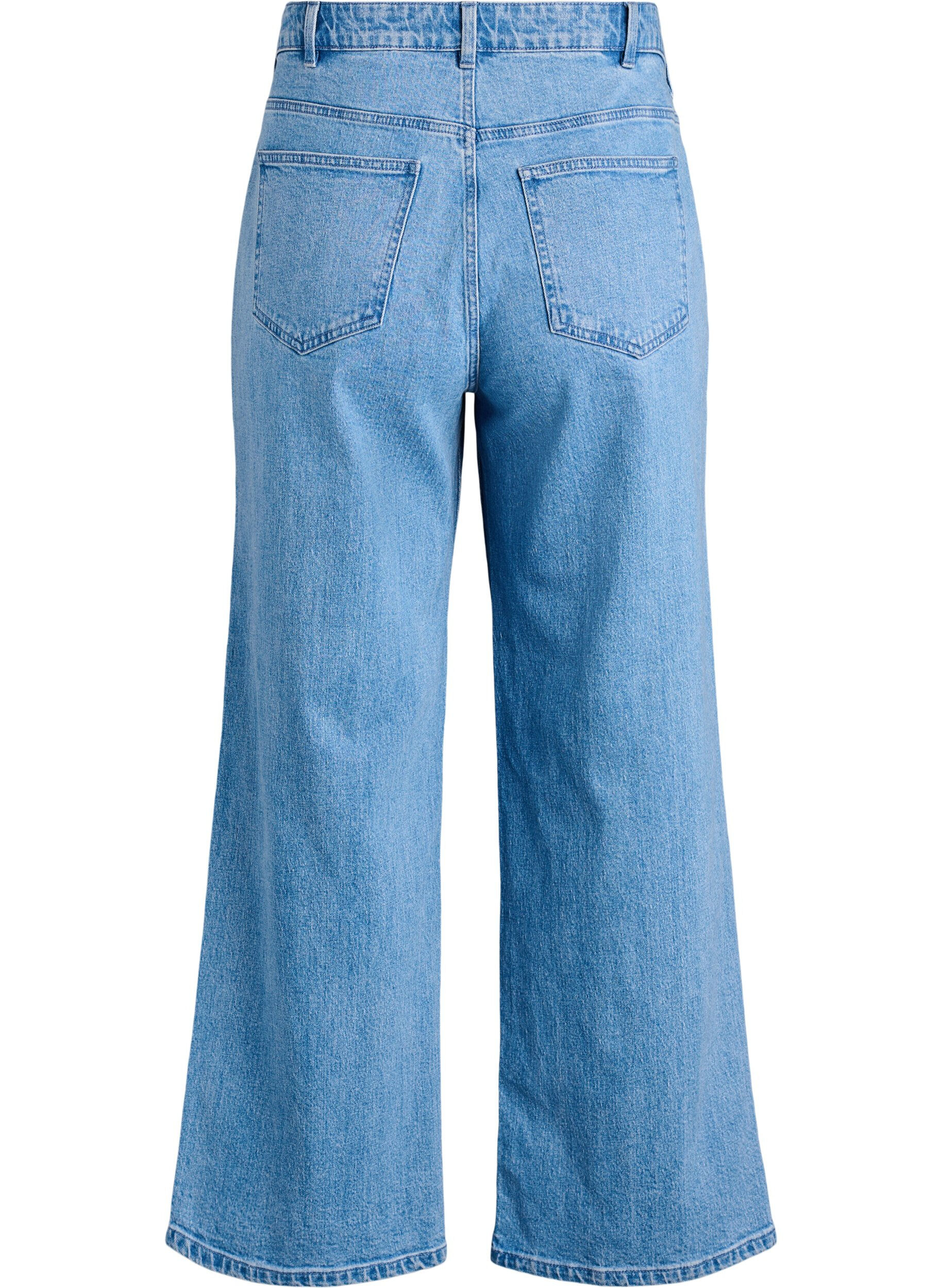ZizziWide-leg jeans met hoge taille, Blauw, Packshot image number 1
