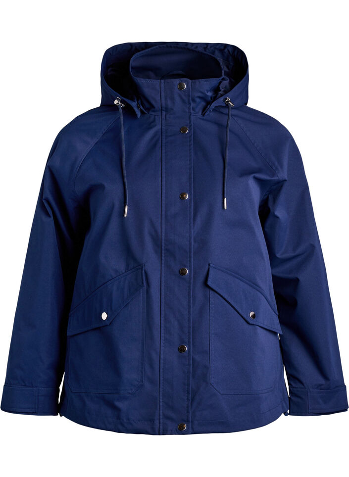 Korte lentejas met afneembare capuchon, Blauw, Packshot image number 0