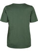 Basic t-shirt met korte mouwen en v-hals, Groen, Packshot image number 1