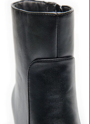 ZizziWide fit - Enkelboots met blokhak, Zwart, Packshot image number 3