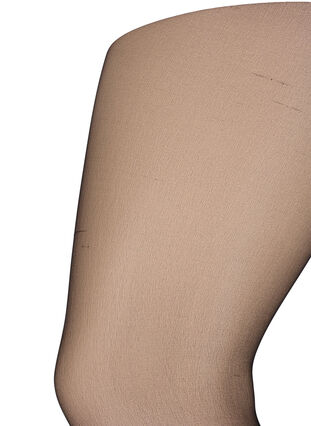 Zizzi2-pak panty's in 20 denier, Black, Packshot image number 3