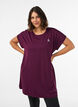 Lang trainings-T-shirt, Paars, Model image number 0
